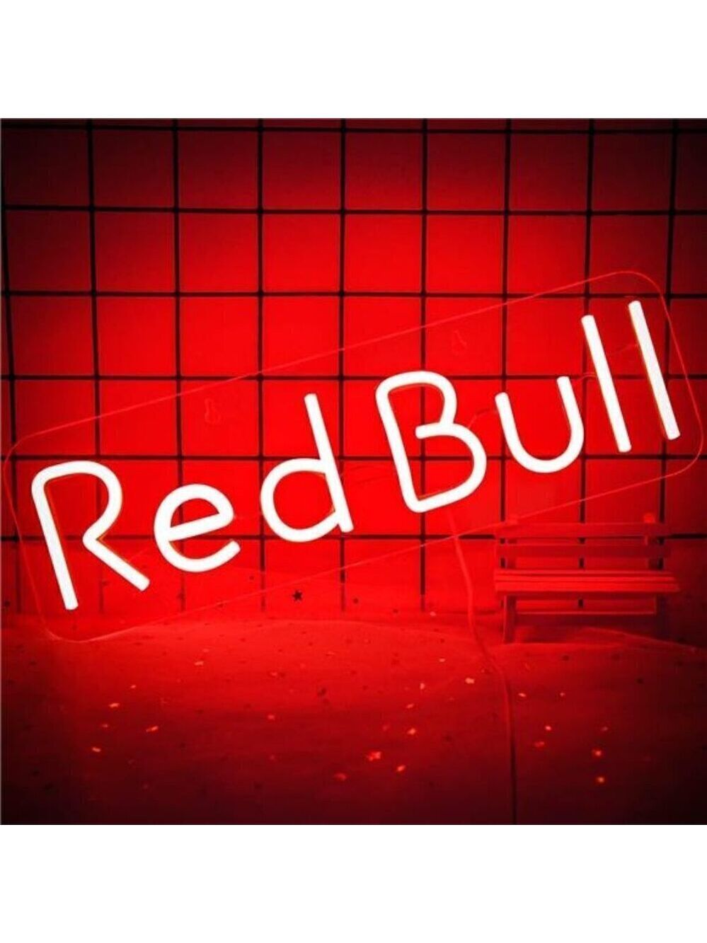 Red Bull Energy Drink Neon Sign for Wall Decor Acrylic LED Neon Light Home Bar